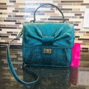 Green shoulder bag for women